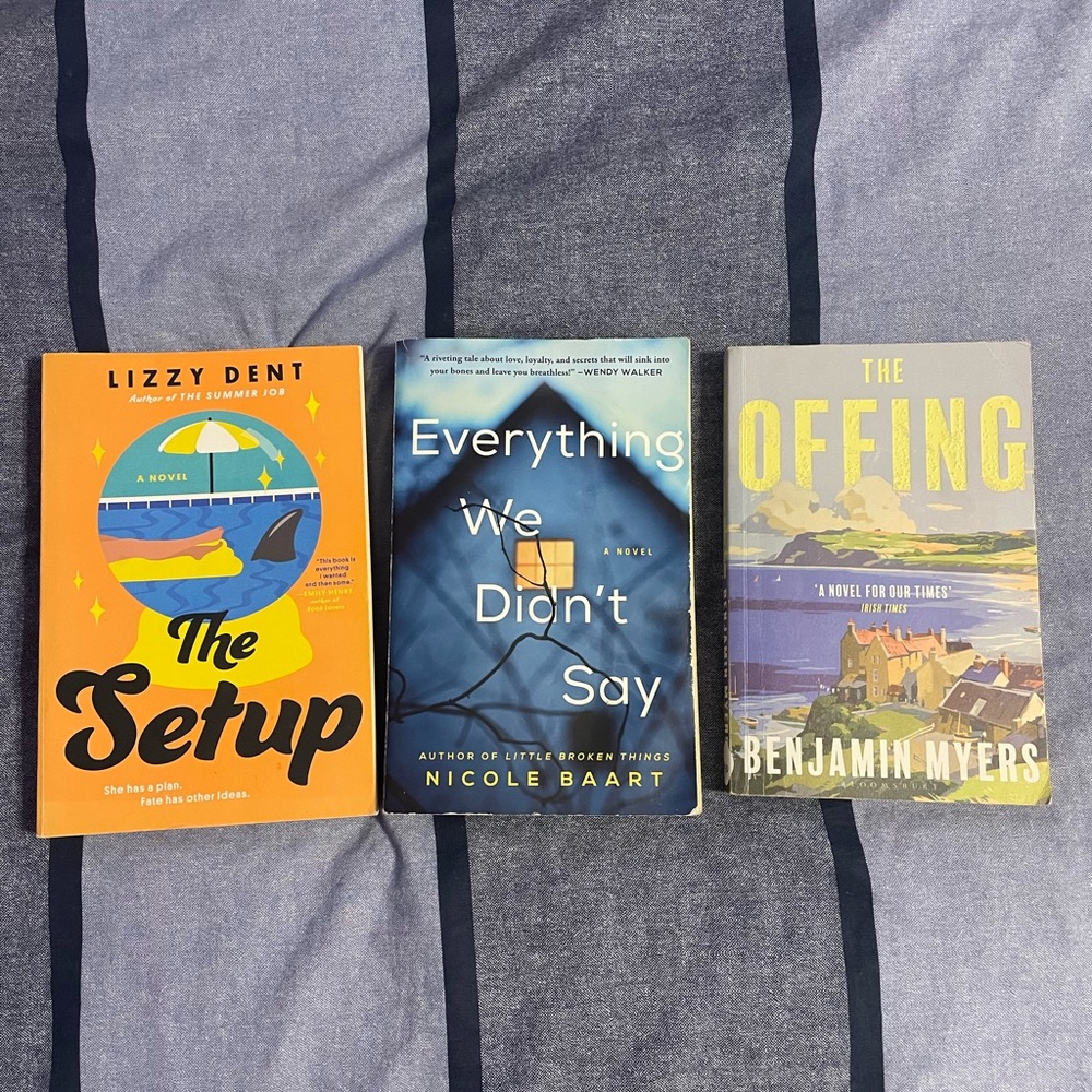 Set of Three Novels: The Setup, Everything We Didn't Say, The Offing